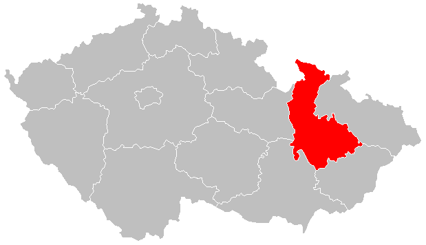 Olomoucký kraj - mapa
